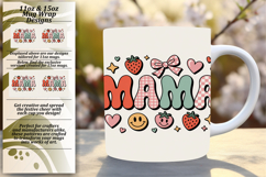 Inspiring 15oz Mug Wrap Png Template , Mama Product Image 1