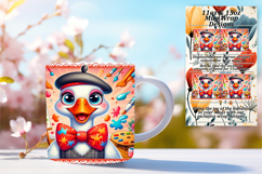 Lovely 15oz Mug Wrap Png Design , Goose Product Image 1