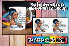 Charming whispers 11oz 15oz sublimation wrap, Praying Woman Product Image 1