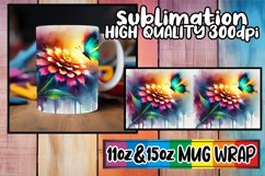 Graceful elegance 11oz 15oz mug wrap, Butterfly Product Image 1