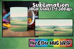 Radiant mornings 11oz 15oz sublimation wrap, Spring Product Image 1