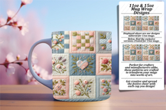 Artful 11oz Mug Wrap Png Artwork , Patchwork Product Image 1