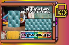 Minimalist Elegant 3D Puff Mug Wrap Sublimation 11oz 15oz Product Image 1