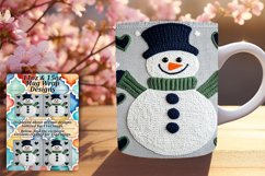 Whimsical 15oz Mug Wrap Png Artwork , Snowman Product Image 1