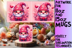 Sublimation Gnome Mug Decor for Valentine's Product Image 1