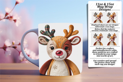 Quirky 11oz Mug Wrap Png Artwork , Holiday Pets Product Image 1