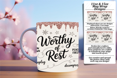BEAUTIFUL 15oz Mug Wrap PNG , Girl Quote Product Image 1