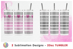 6 Adults Love Hidden Message Patterns - 20oz Skinny Tumbler. Product Image 10