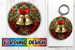 3D Embroidered Xmas Ornament Sublimation Art Product Image 1