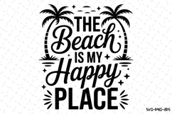 The Beach is my Happy Place svg | Summer Svg | Svg Cut Files Product Image 1