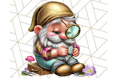 Gnomes at Work Clipart PNG, Cute Gnomes PNG Illustration Product Image 3