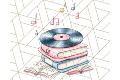 Sock Hop Animal Dance Party PNG Clipart, Cute Retro 1950s Product Image 3