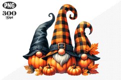 Halloween Gnomes Sublimation - Clipart PNG Design Product Image 1