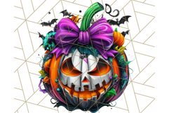 Pumpkin Party Halloween Clipart PNG, Cute Spooky Elements Product Image 3