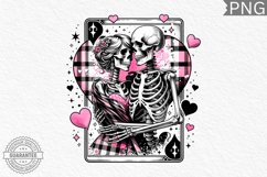 Valentine&#039;s Day Skeleton PNG - Valentine Clipart Sublimation Product Image 1