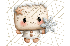 Cozy Cookie Village Clipart, Gingerbread Holiday PNG Product Image 3