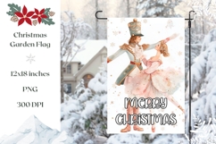 Cartoon Christmas Garden Flag PNG, Kids Garden Flag Print Product Image 1