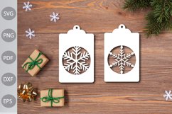 Christmas Gift Tags Papercut Templates SVG Design Product Image 2