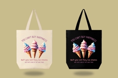Funny ice cream quote PNG for sublimation and T-shirt design Product Image 2