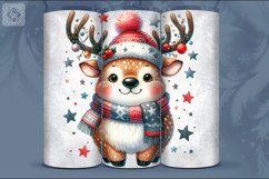 4 Christmas Deer Tumbler Wrap 20 oz Product Image 3