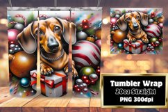 3D Christmas Cartoon Breakthrough Tumbler Wrap Product Image 1