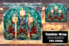 Festive Stained Glass 3D Noel Dream Tumbler 20oz Product Image 1