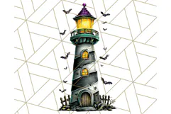 Halloween Buildings Clipart PNG, Haunted Houses Art Product Image 3