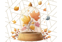 Cottagecore Halloween Clipart Cozy PNG, Autumn Fall Png Product Image 3