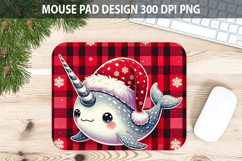 Christmas Snowflake Mouse Pad Sublimation - Animal PNG Desig Product Image 1