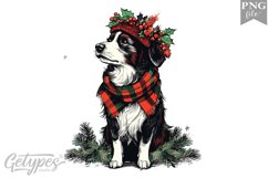 Christmas Dog Clipart Design - High Quality 300 Dpi Product Image 1