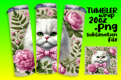 VIVID 20oz Tumbler Wrap for Creative Ideas , Cute Cat Product Image 1