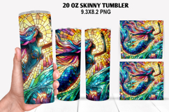 Skinny Tumbler 20oz Wrap Design, Summer Tumble PNG Design Product Image 1
