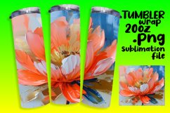 Petal Paradise: Sublimation Tumbler Wrap Product Image 1