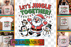 Radiant PNG TSHIRT Art, Funny Santa Product Image 1