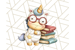 Magical Bookish Unicorn PNG Clipart Reading Books &amp; Stories Product Image 3