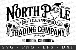North Pole Trading Company Svg | Christmas svg Product Image 1