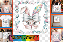 BRIGHT PNG Sublimation Magic, Easter Bunny Product Image 1