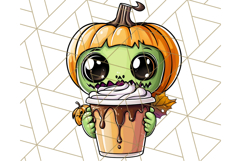 Monster Café Halloween PNG Clipart, Coffee Holiday Clip Art Product Image 3