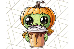 Monster Café Halloween PNG Clipart, Coffee Holiday Clip Art Product Image 3