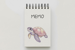Cute Sea Turtle Marine Animal Aquatic Reptile PNG Summer Product Image 5