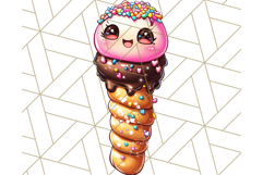 Sweet Treat Face PNG Clipart, Cute Kawaii Dessert Art Png Product Image 3