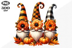 Halloween Gnomes Sublimation - Clipart PNG Design Product Image 1