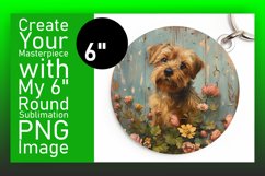 Round Dog Lover Car Coaster Diversity PNG Product Image 1