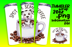 FASHIONABLE 20oz Tumbler Design , Coffee Dog Product Image 1