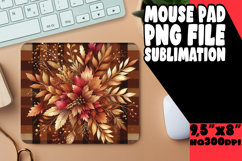 LUMINOUS mouse pad Gift Ideas, Autumn Flower Product Image 1