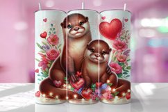 Valentine's Day Tumbler Wrap Sublimation Design Product Image 1