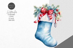 Christmas clipart, Stoking clipart, Winter clipart Product Image 1