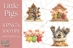 Storybook Piglets Fairy Tale Storybook PNG Clipart Product Image 1