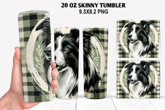Dog Skinny Tumbler 20oz Wrap Design, Animal Tumbler Wrap Product Image 1