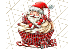 Christmas Cupcake PNG Clipart, Cute Food PNG, Holiday Treat Product Image 3